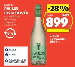 ALDI PAULUS IRSAI OLIVÉR ajánlat