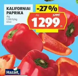 ALDI Kaliforniai paprika ajánlat