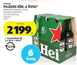 ALDI Heineken Világos Sör, 6 Üveg ajánlat