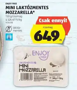 ALDI ENJOY FREE MINI LAKTÓZMENTES MOZZARELLA ajánlat