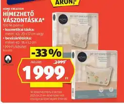 ALDI HOME CREATION HÍMEZHETŐ VÁSZONTÁSKA ajánlat