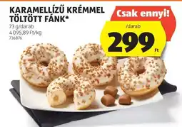 ALDI Karamellízű krémmel töltött fánk ajánlat