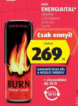ALDI Burn energiaital ajánlat
