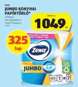 ALDI Zewa Jumbo Konyhai Papírtörlő ajánlat