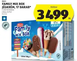 ALDI Mucci Family Mix Box Jégkrém, 17 darab ajánlat