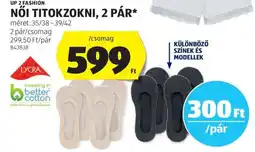 ALDI Női titokzokni, 2 pár ajánlat