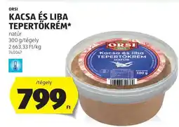 ALDI ORSI Kacsa és liba tepertőkrém ajánlat