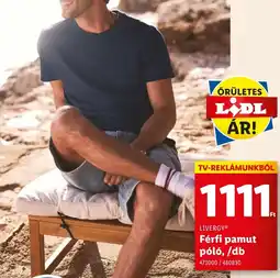 Lidl Livergy férfi pamut póló ajánlat