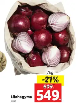 Lidl Lilahagyma ajánlat