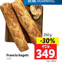 Lidl Francia bagett ajánlat