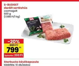 Interspar S-Budget darált sertéshús ajánlat