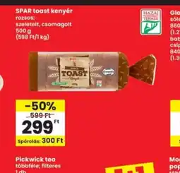 Interspar SPAR toast kenyér ajánlat