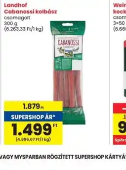 Interspar Landhof Cabanossi kolbász ajánlat