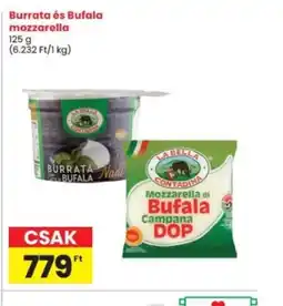 Burrata és Bufala mozzarella