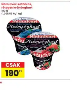 Interspar Nádudvari élőflrás, réteges krémjoghurt ajánlat
