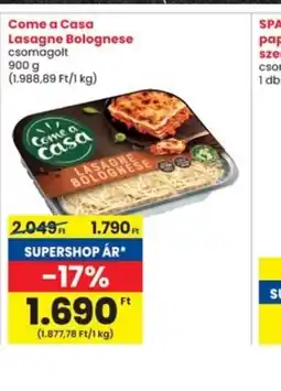 Interspar Come a Casa Lasagne Bolognese ajánlat