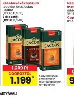 Interspar Jacobs kávékapszula ajánlat