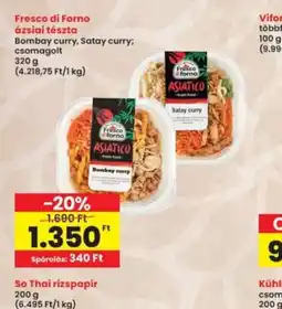 Interspar Fresco di Forno ázsiai tészta ajánlat