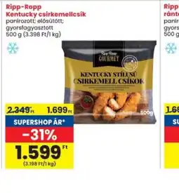 Interspar Ripp-Ropp Kentucky csirkemellcsík ajánlat