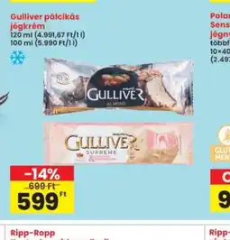 Gulliver pálcikás jégkrém