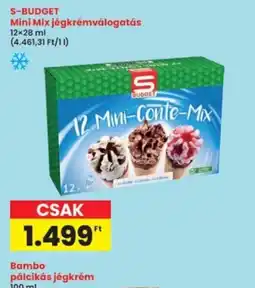 Interspar S-Budget Mini Mix Jégkrémválogatás ajánlat