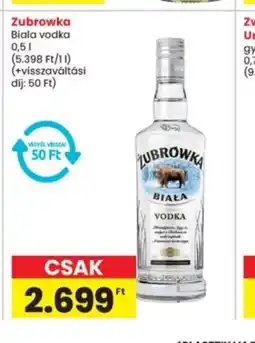 Interspar Zubrowka BiaŁa vodka ajánlat