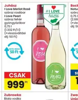 Interspar Juhász I Love Merlot Rosé / I Love Pearl ajánlat