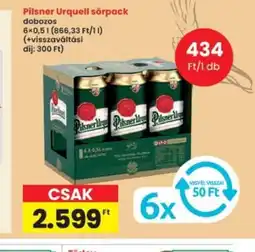 Interspar Pilsner Urquell sörpack ajánlat
