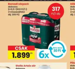 Interspar Borsodi sörpack ajánlat