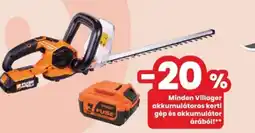 Interspar Minden Villager akkumulátoros kerti gép és akkumulátor ajánlat