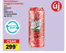 Interspar Pécsi Reboost meggyízű izotniás ital ajánlat