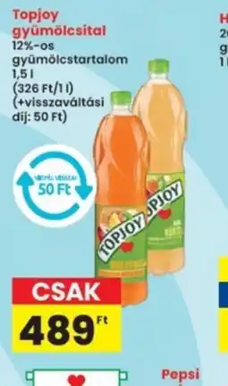 Interspar Topjoy gyümölcsital ajánlat
