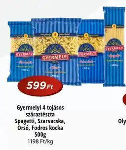 Real Gyermelyi 4 tojásos száraztészta ajánlat