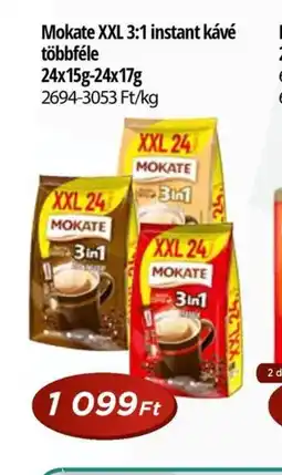 Real Mokate XXL 3:1 instant kávé ajánlat