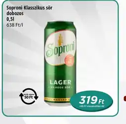 Real Soproni Klasszikus sör ajánlat