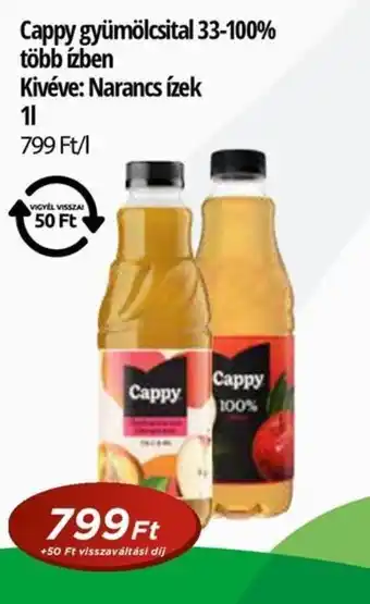 Real Cappy gyümölcsital ajánlat