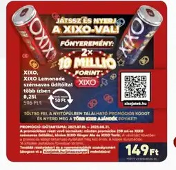 Real Xixo, Xixo Lemonade szénsavas üdítőital ajánlat