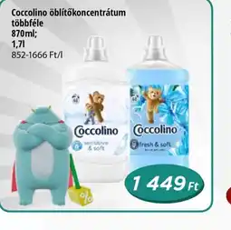 Real Coccolino öblítőkoncentrátum ajánlat