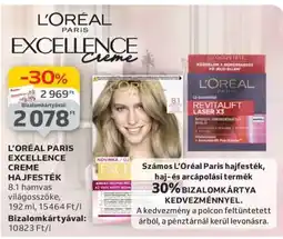 Auchan L'Oréal Paris Excellence Creme Hajfesték ajánlat