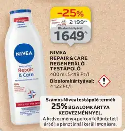 Auchan NIVEA Repair & Care Regeneráló Testápoló ajánlat