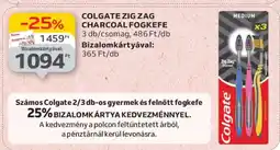 Auchan COLGATE ZIG ZAG CHARCOAL FOGKEFE ajánlat