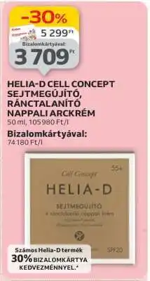 Auchan HELIA-D CELL CONCEPT SEJTMEGÚJÍTÓ, RÁNCTALANÍTÓ NAPPALI ARCKRÉM ajánlat