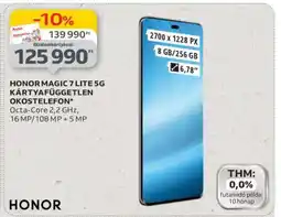 Auchan HONOR MAGIC 7 LITE 5G KÁRTYAFÜGGETLEN OKOSTELEFON ajánlat