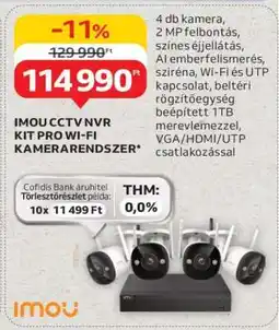Auchan IMOU CCTV NVR KIT PRO WI-FI KAMERARENDSZER ajánlat