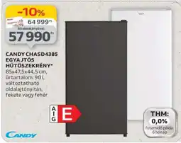 Auchan CANDY CHASD4385 EGYAJTÓS HŰTŐSZEKRÉNY ajánlat