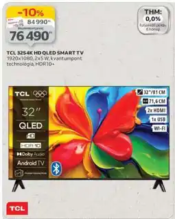 Auchan TCL 32S4K HD QLED SMART TV ajánlat