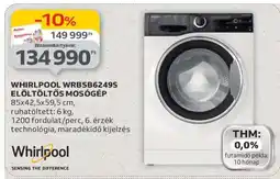 Auchan WHIRLPOOL WRBSB6249S ELŐLTÖLTŐS MOSÓGÉP ajánlat