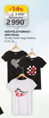 Auchan Női póló Forma1 mintával ajánlat