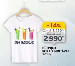Auchan Női póló koktél mintával ajánlat