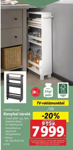 Lidl Livarno home Konyhai tároló ajánlat